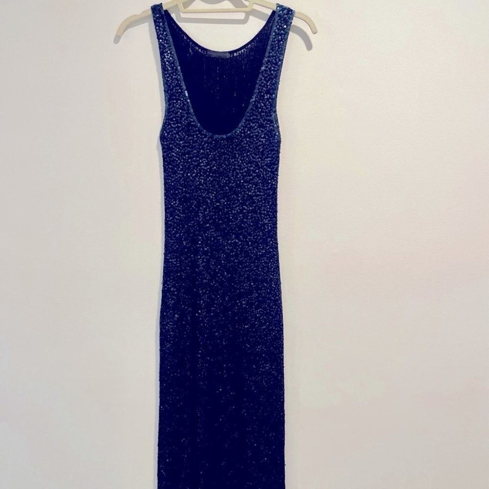 Donna Karan Collection Cashmere Sequin Bodycon Gown